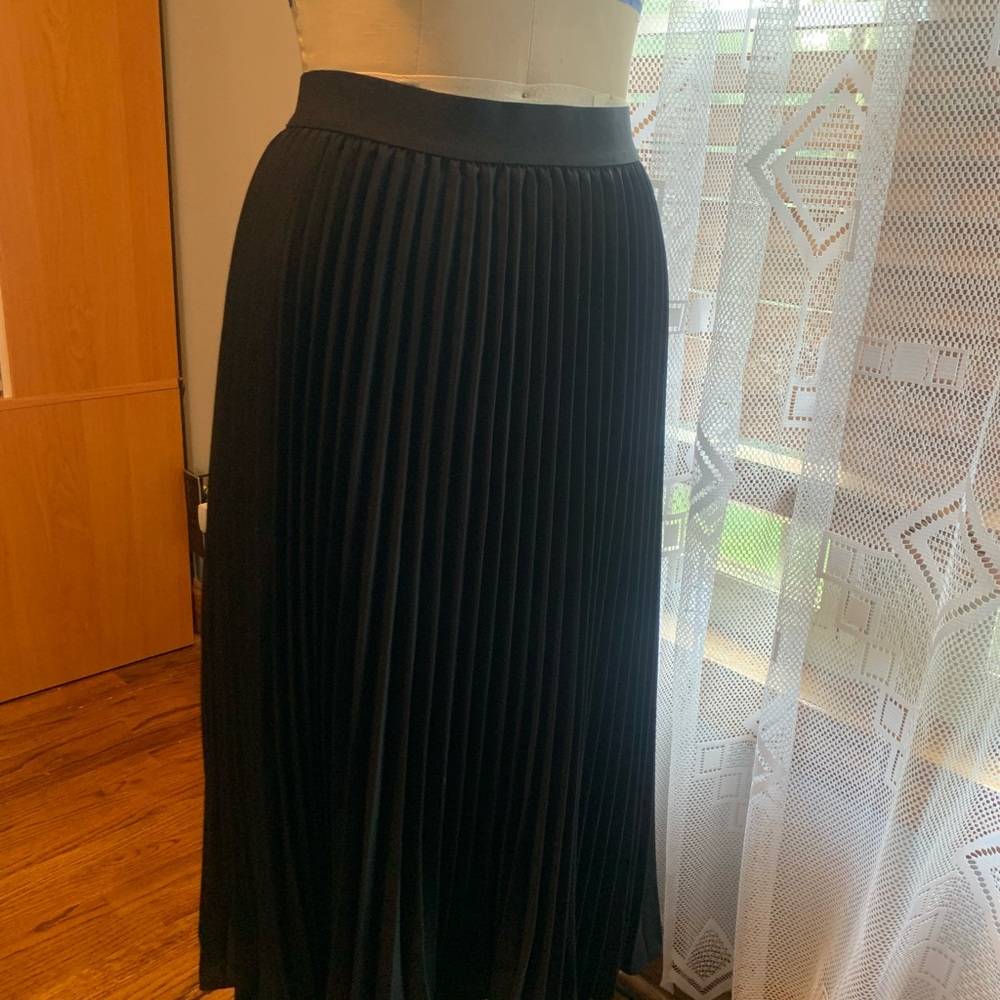 Black pleated skirt